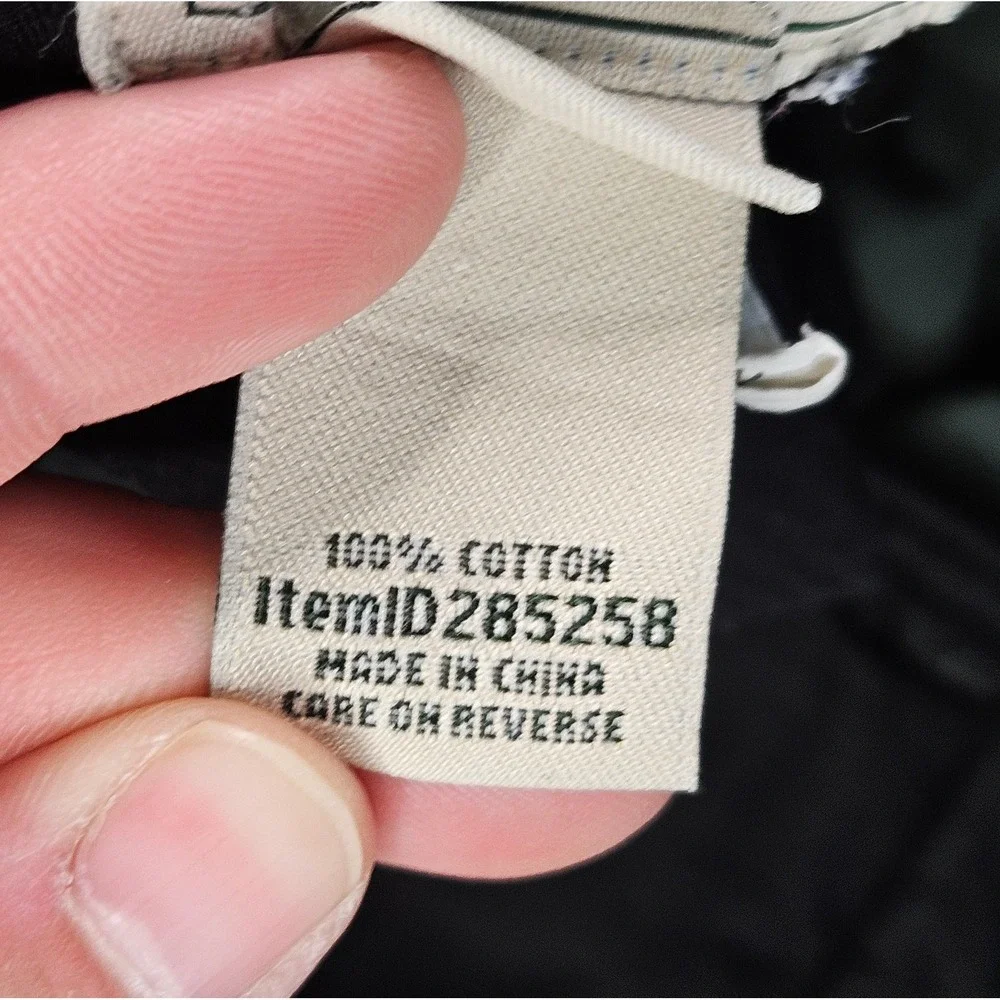 LL Bean Corduroy Pants Mens 38x29.5 Green Classic Fit Pleated Cotton Casual